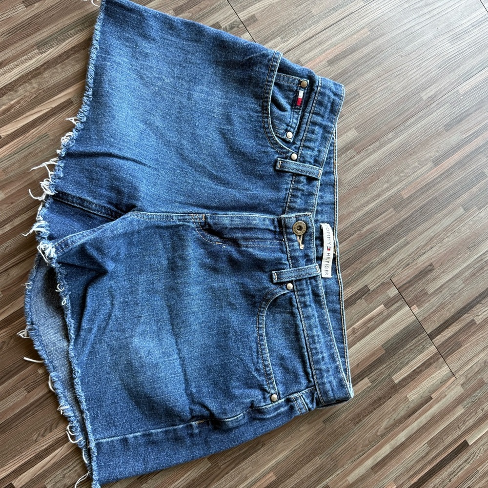 Tommy Hilfiger Blue Denim Boyfriend Shorts